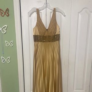 Gold Grecian style dress